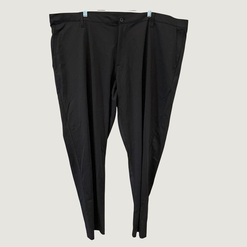 Zelos Big & Tall Mens Black Performance Golf Pants Size 48 Lightweight Stretch